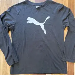 PUMA プーマ 長袖Tシャツ 160 ブラック ビッグロゴ スポーツ