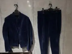 Scye コーデュロイ　セットアップ　ネイビー