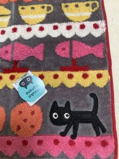 【新品】Atsuko Matano★猫デザイン タオルハンカチ★