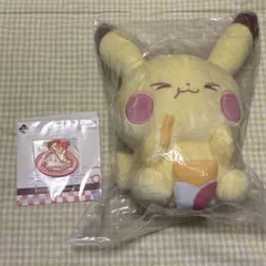 ポケモン　ポケピース　一番くじ　ピカチュウ　ぬいぐるみ　おまけつき