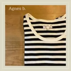 【最終】定番 agnes b.　アニエス・ベー　ボーダーカットソー Tシャツ　S