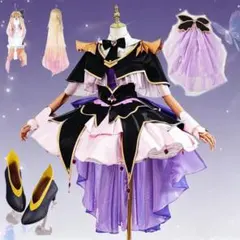 名探偵プリキュア キュアアルカナ・シャドウ コスプレ 衣装 ウィッグ