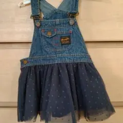 値下げ☆Wrangler デニムジャンパースカート80cm