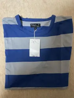 【新品】アニエスベー agnesb オム　ボーダーTシャツ XLサイズのサムネイル