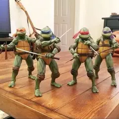 【新品未開封】NECA 実写映画版 タートルズ 2 4体セット Teenage Mutant Ninja Turtles 4人セットパッケージ |松岡