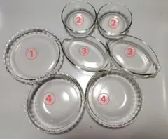 Pyrex 耐熱ガラス 食器セット 7点セットのサムネイル