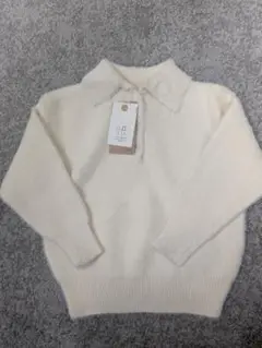 送料込み新品キッズ子供服秋冬女の子男の子ポロシャツシャギーニットトップスセーター