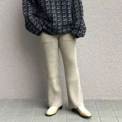 ニットパンツ ワイドパンツ