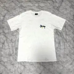 Stussy ステューシー ロゴTシャツ バックプリント ホワイト Mサイズ