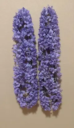 フラダンス用薄紫色レイ2本セット