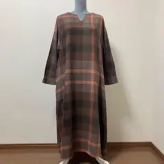 サブストリートマイスタンダード　ワンピース　秋　チェック　ロングワンピース