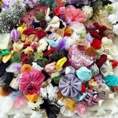 手芸 ハンドクラフト 花 デコパーツ 薔薇 バラ ワンポイント ハンドメイド