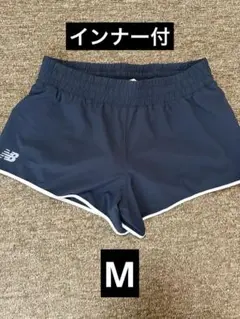 new balance ネイビーショートパンツ M