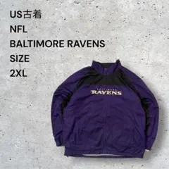 NFL公式BALTIMORE RAVENS ナイロンジャケット Y2K 2XL