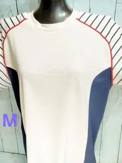 【リユース品】adidasアディダス★メンズ半袖Tシャツ★ Mサイズ