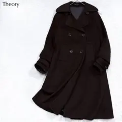 【美品】 Theory ロングコート　黒　Mサイズ 2025年最新】theory レディース ロングコートの人気アイテム