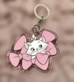 迪士尼 瑪麗貓 標記飾品 鑰匙圈