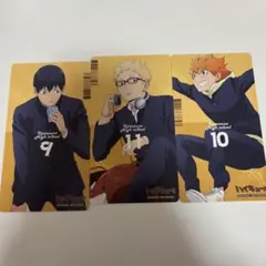 ハイキュー アニメイト特典 大判カード 制服 日向翔陽 影山飛雄 月島蛍