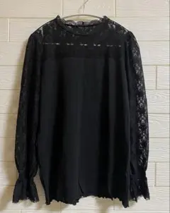 【美品】rivet & surge　レース　トップス　インナー　ブラックのサムネイル