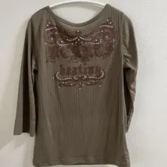 美品 y2k フェアリーグランジ 英字ラメプリント ピチロンt セシルマクビー