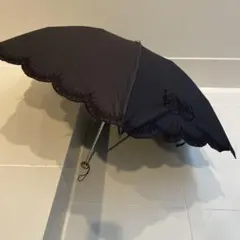 ランバン　折り畳み傘　黒　晴雨兼用