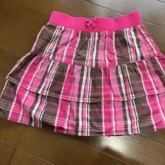 OSH KOSH girl B' gosh チェック　ピンク　スカートのサムネイル