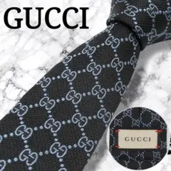 ✨極美品✨現行タグ✨GUCCI　ネクタイ　GG柄　シェリーライン　蜂　bee グッチ メンズ 小物ビー（ハチ） エンブロイダリー シルク タイ