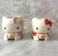 キティ マグカップ 2個セット ピンク 赤　かわいいキティちゃん　サンリオ