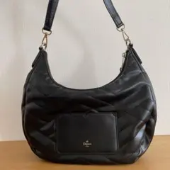 エレガンス　ハンドバッグ　ショルダーバッグ　2way レザー　黒　斜め掛け