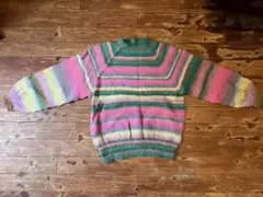 多色ストライプ ニットセーター