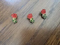 薔薇モチーフ ボタン 3個セット