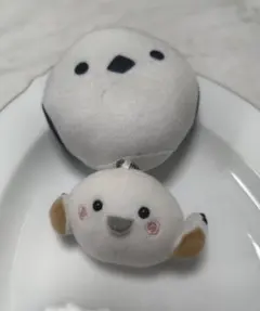 シマエナガ ぬいぐるみ マスコット 2点セット