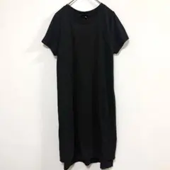 Mossimo スラブ地 Tシャツワンピース 黒 XS サイドスリット 完売品のサムネイル