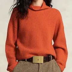美品✨現行QRタグ　ポロラルフローレン　ウールカシミヤ混　タートルネック