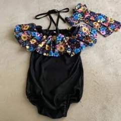 美品　オフショルダ　水着 女の子　120cm