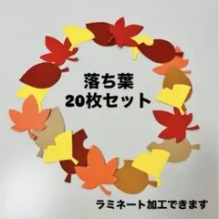秋の壁面　落ち葉　20枚セット