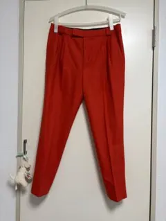 コントワーデコトニエ　赤　パンツ　スラックス