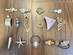【美品】レディースヘアアクセサリー　お買い得15点セット