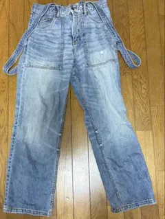 ライトブルー サロペット