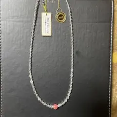 天然石クリアビーズネックレス