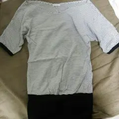 黒×白 ボーダートップス