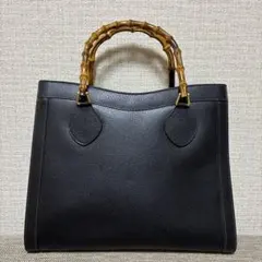 【美品】GUCCI バンブー ハンドバッグ ブラックのサムネイル