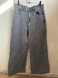 GU デニムパンツ グレー