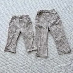 MY LITTLE WONDER チェック柄 ロングパンツのサムネイル