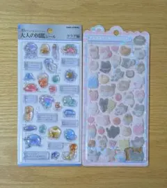 【正規品　匿名配送】ふわふわドロップシール　大人の図鑑シール 3D　まとめ売り