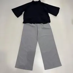 ハイネックトップス パンツ セットアップ
