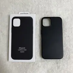 美品✨ apple純正 iPhone13 レザーケース ブラック