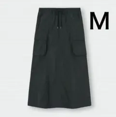 GU カーゴマキシスカート　ブラック　M