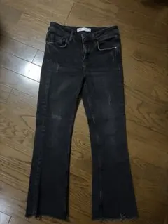 XSサイズ ZARA ダークグレー ブーツカットデニム
