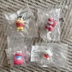 新品 クレヨンしんちゃん サンリオ フィギュアコレクション 4個 セット ガチャ